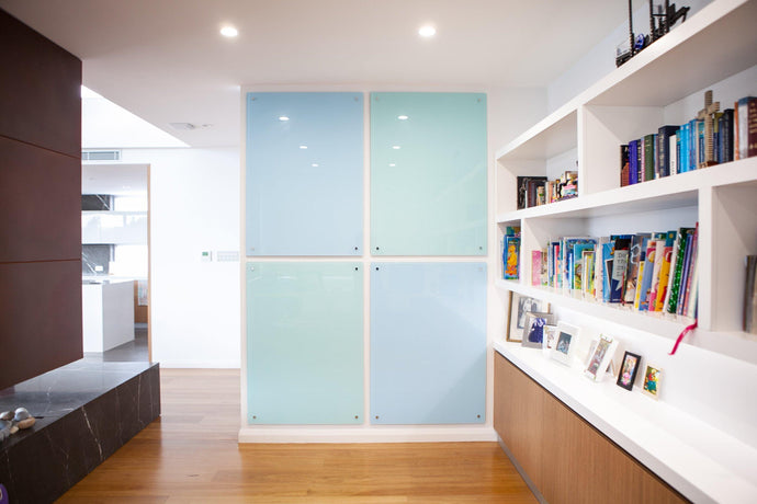 Beautiful glass whiteboards for study area with colour specialist